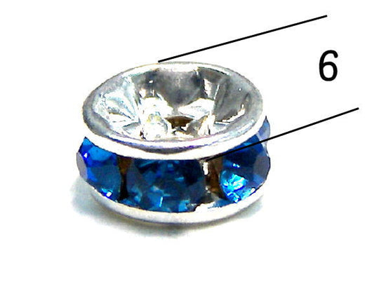 Distanciadores de metal Silver 6mm Capri - - Crystaldreams Abalorios