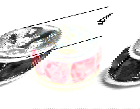 Distanciadores de metal Silver 6mm Light Siam - - Crystaldreams Abalorios