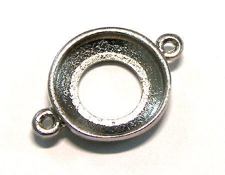 Engaste para ref.4139 - 2 anillas - 14mm - Platinum - - Crystaldreams Abalorios