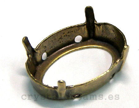 Engaste para ref. 4120 18x13mm - Bronce - - Crystaldreams Abalorios