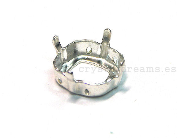 Engaste para ref. 4470 Swarovski Elements® 10mm - Silver - - Crystaldreams Abalorios