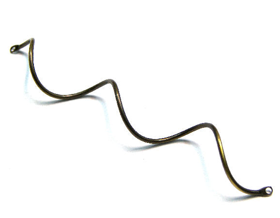 Entrepieza Spiral 70mm - Color: Bronce - - Crystaldreams Abalorios