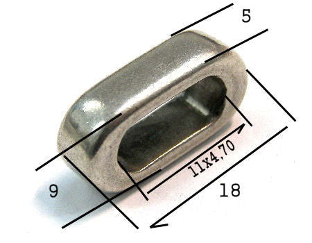 Entrepieza Zamak 18x9mm Agujero:11x4,7mm - - Crystaldreams Abalorios