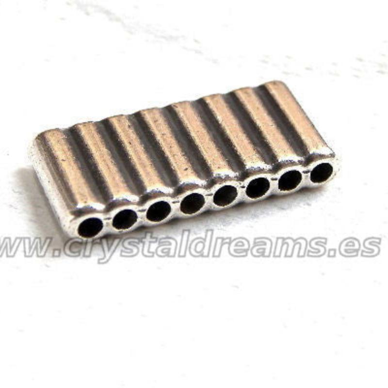 Entrepieza Zamak 22x12mm - 8 Agujeros:2mm mod. 8944 - - Crystaldreams Abalorios