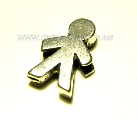 Entrepieza Zamak Baby Male - 24x17x5mm - Agujero:10x2,5mm - - Crystaldreams Abalorios