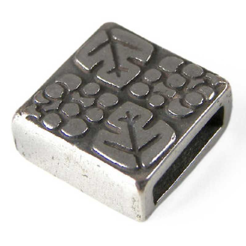 Entrepieza Zamak Baldosa de Logroño 13mm Agujero:10x2mm - - Crystaldreams Abalorios