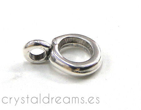 Entrepieza Zamak con anilla 11,5x2,7mm Aguj:6,5mm - - Crystaldreams Abalorios