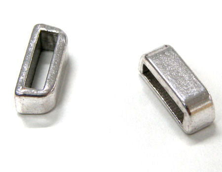 Entrepieza imitacion Zamak 13x4mm - Agujero:10x2,5mm Platinum - - Crystaldreams Abalorios