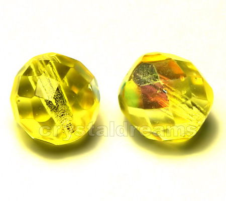 Facetadas 10mm Jonquil AB - - Crystaldreams Abalorios