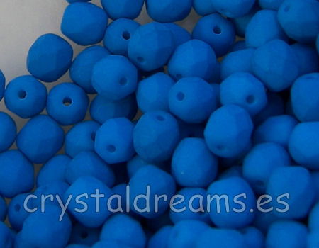 Facetadas 6mm AQUAMARINE NEON MATE - - Crystaldreams Abalorios