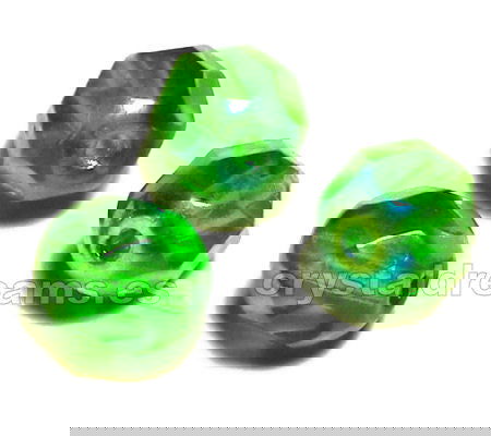 Facetadas 6mm "Peridot AB" - - Crystaldreams Abalorios