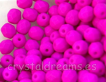 Facetadas 6mm VIOLET NEON MATE - - Crystaldreams Abalorios