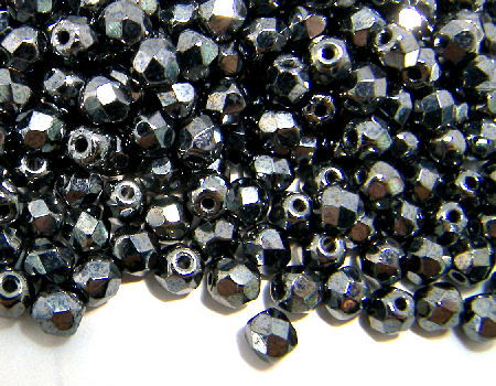 Facetadas 8mm "Jet Hematite" - - Crystaldreams Abalorios