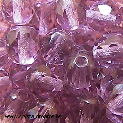 Facetadas 8mm "Light Amethyst" - - Crystaldreams Abalorios