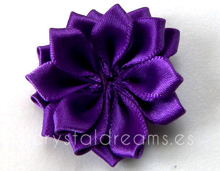Flower 34mm - Purple - - Crystaldreams Abalorios