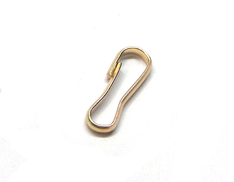 Gancho a presión de muelle Dorado 11x4x1mm - - Crystaldreams Abalorios