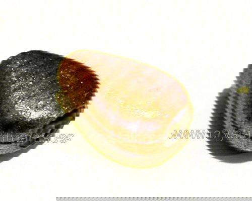 Golden lined Glass Beads 05 22x14x9mm Agujero:1,5mm - - Crystaldreams Abalorios