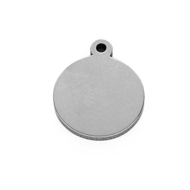 Grabado en Colgante Chapa acero inox 304 14x12mm Anilla 3mm - - Crystaldreams Abalorios