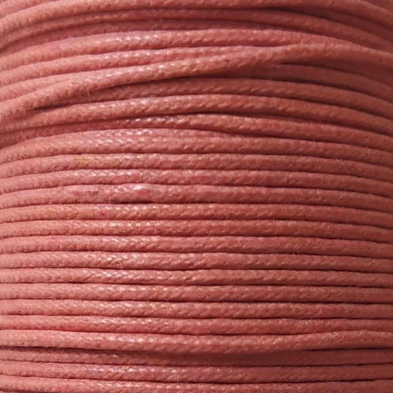 Hilo Algodon encerado 1mm x 1 metros Color Dark Orange - - Crystaldreams Abalorios