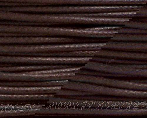 Hilo Algodon encerado 1mm x 1 metros Dark Garnet - - Crystaldreams Abalorios