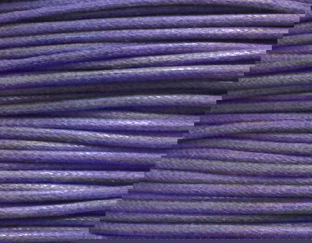 Hilo Algodon encerado 1mm x 1 metros Dark Violet - - Crystaldreams Abalorios