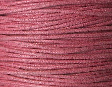Hilo Algodon encerado 1mm x 1m Dark Rose - - Crystaldreams Abalorios