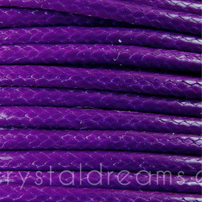 Hilo Algodon encerado 2.5mm x 1 metros Violet - - Crystaldreams Abalorios