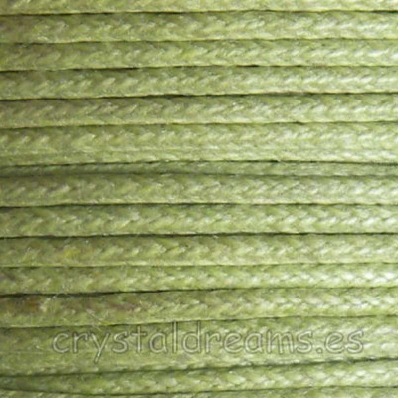 Hilo Algodon encerado 2mm x 1 metros Light Green - - Crystaldreams Abalorios