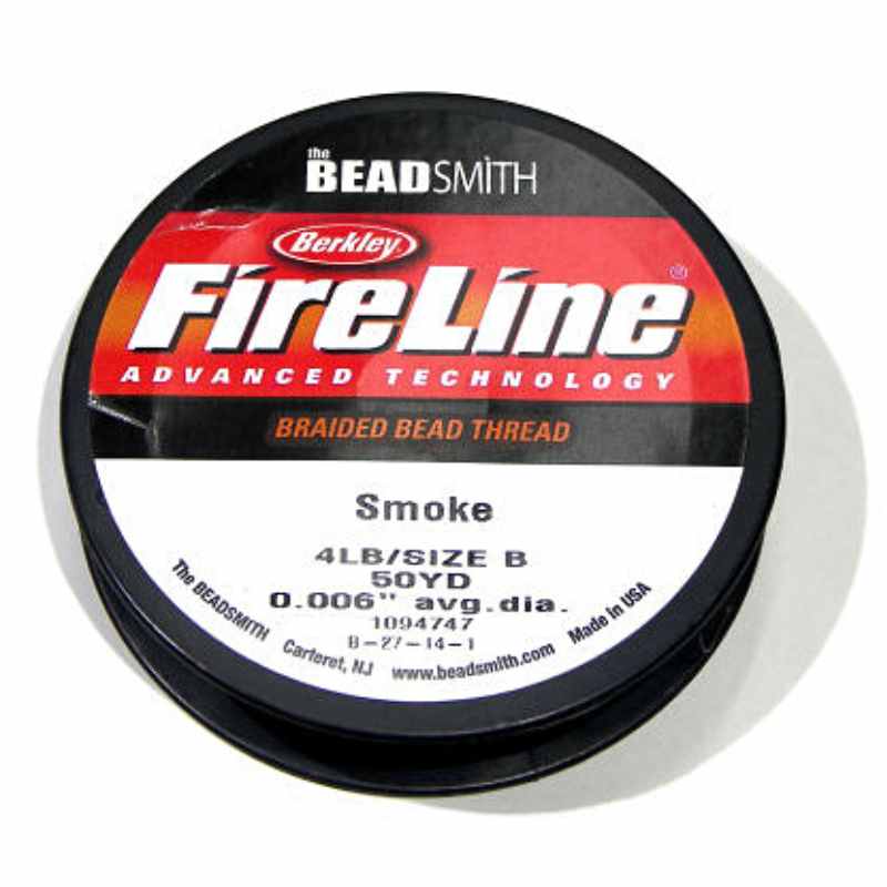 Hilo Fireline 4lb ( 0,10mm ) Smoke (gris oscuro) - 46 metros - - Crystaldreams Abalorios
