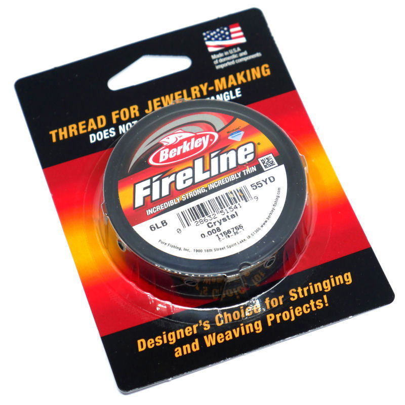 Hilo Fireline 6lb ( 0,12mm ) Crystal - 50 metros - - Crystaldreams Abalorios