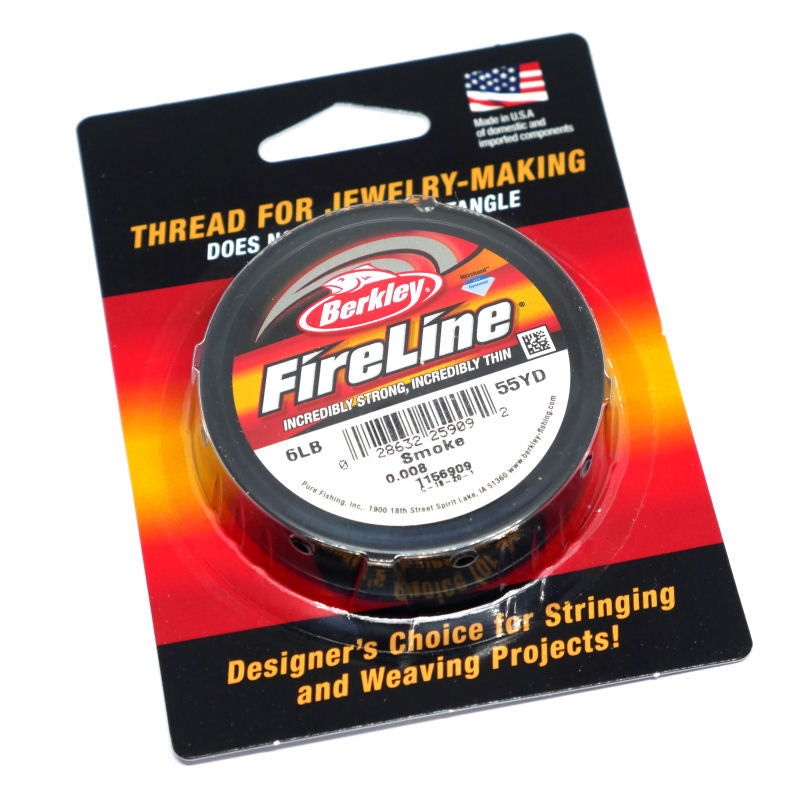 Hilo Fireline 6lb ( 0,12mm ) Smoke (gris oscuro) - 50 metros - - Crystaldreams Abalorios