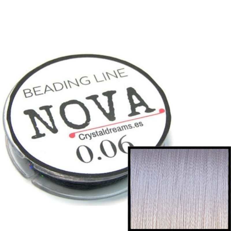Hilo NOVA - Gran resistencia - 30 metros - 0,06mm - Light Grey - - Crystaldreams Abalorios