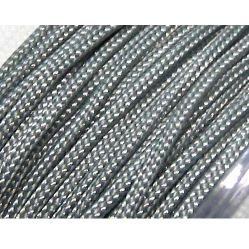 Hilo Nylon Trenzado europeo Griffin -1mm- Lt. Grey x 1m. - - Crystaldreams Abalorios