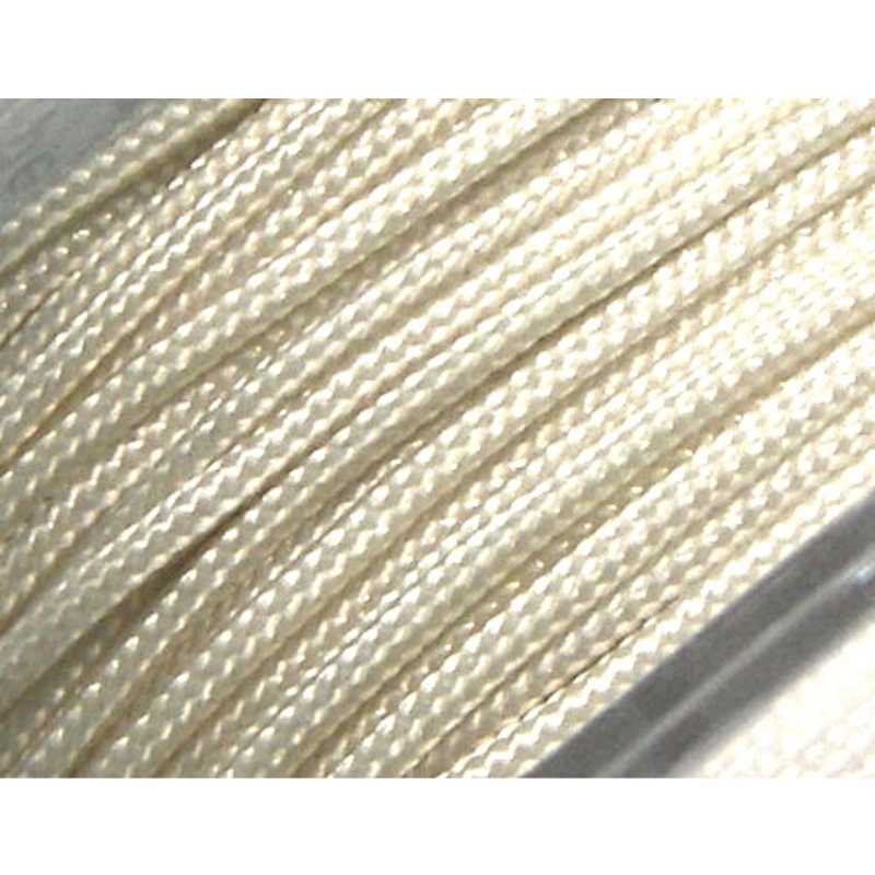 Hilo Nylon Trenzado europeo Griffin 1,5mm - Cream x 1m. - - Crystaldreams Abalorios
