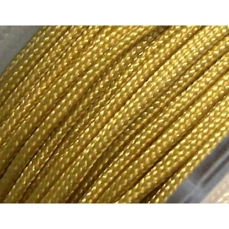 Hilo Nylon Trenzado europeo Griffin 1,5mm Amber x 1m. - - Crystaldreams Abalorios