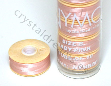 Hilo Nymo B 66metros Color: Baby Pink - - Crystaldreams Abalorios