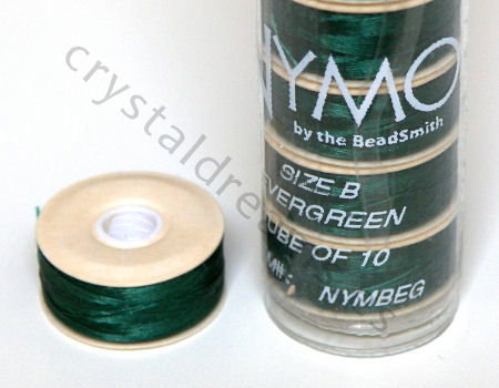 Hilo Nymo B 66metros Color: Evergreen - - Crystaldreams Abalorios