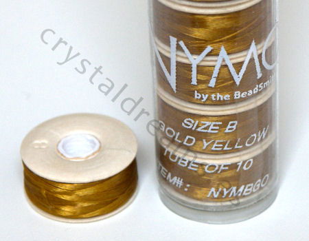 Hilo Nymo B 66metros Color: Gold Yellow - - Crystaldreams Abalorios