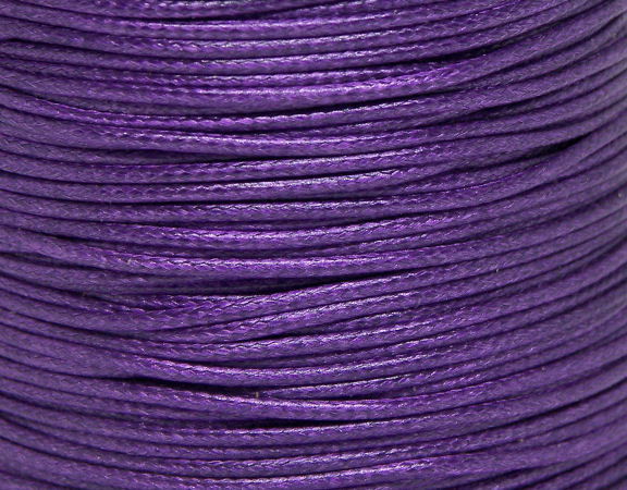 Hilo Poliester Encerado 1mm x 1 metros Purple - - Crystaldreams Abalorios