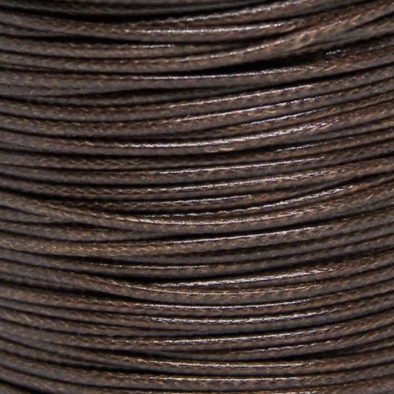 Hilo Poliester Encerado 1mm x 1 metros Sienna - - Crystaldreams Abalorios