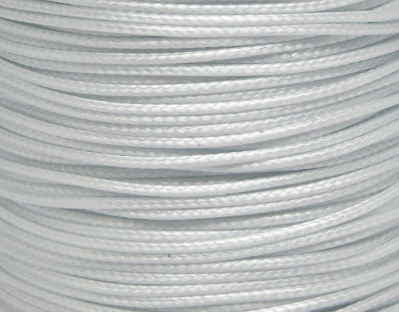 Hilo Poliester Encerado 1mm x 1 metros Sky White - - Crystaldreams Abalorios