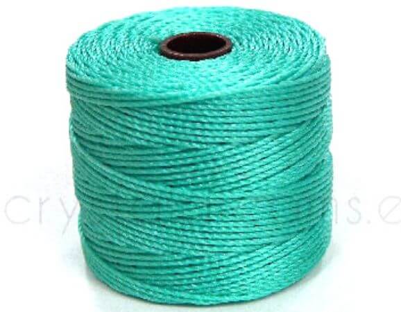 Hilo S-Lon 400 (Superlon) Bobina 32 metros - Color: Aqua - - Crystaldreams Abalorios