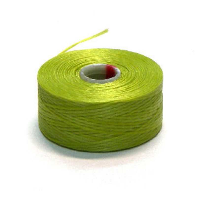 Hilo S-Lon D 0,11mm Bobina 73 metros - Color: Chartreuse - - Crystaldreams Abalorios