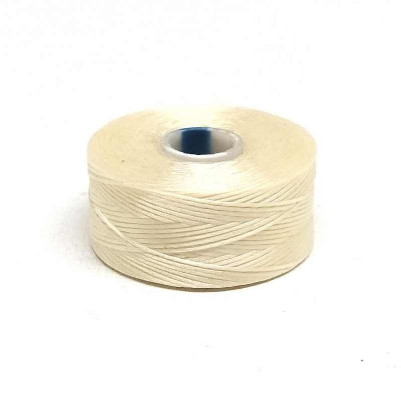 Hilo S-Lon D 0,11mm Bobina 73 metros - Color: Cream - - Crystaldreams Abalorios
