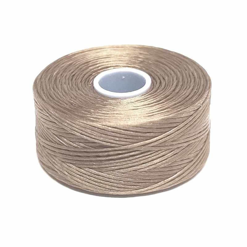 Hilo S-Lon D 0,11mm Bobina 73 metros - Color: Light Brown - - Crystaldreams Abalorios