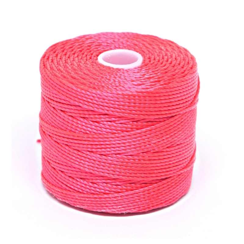Hilo S-Lon (Superlon) Bobina 70 metros - Color: Bright Coral - - Crystaldreams Abalorios
