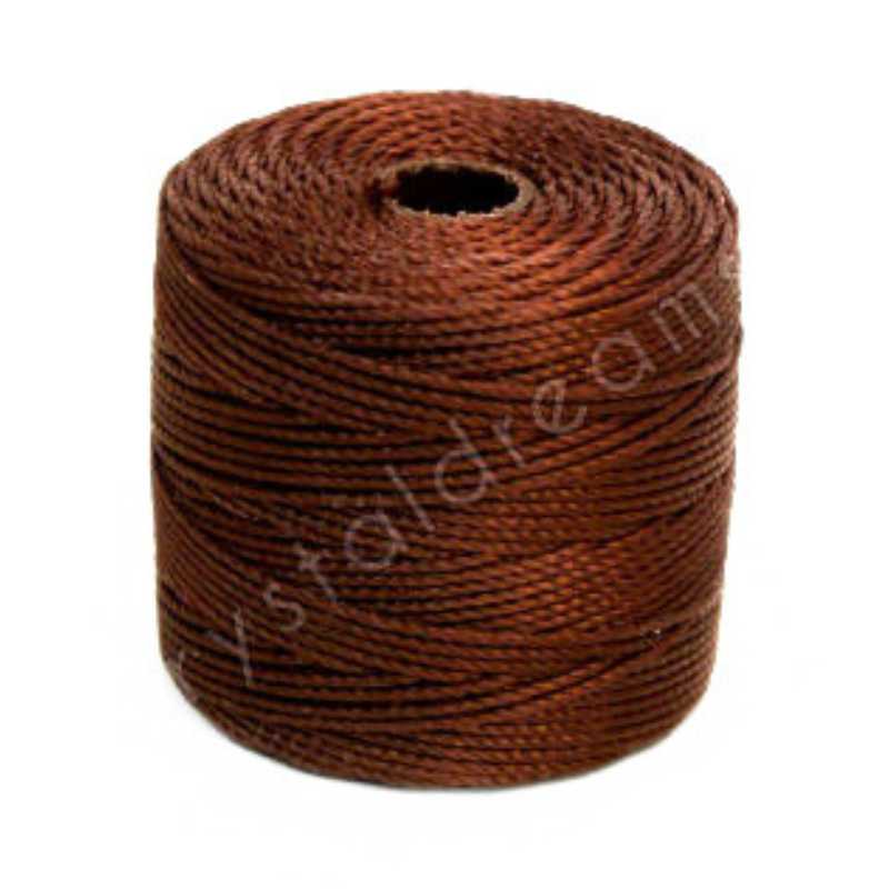 Hilo S-Lon (Superlon) Bobina 70 metros - Color: Brown - - Crystaldreams Abalorios