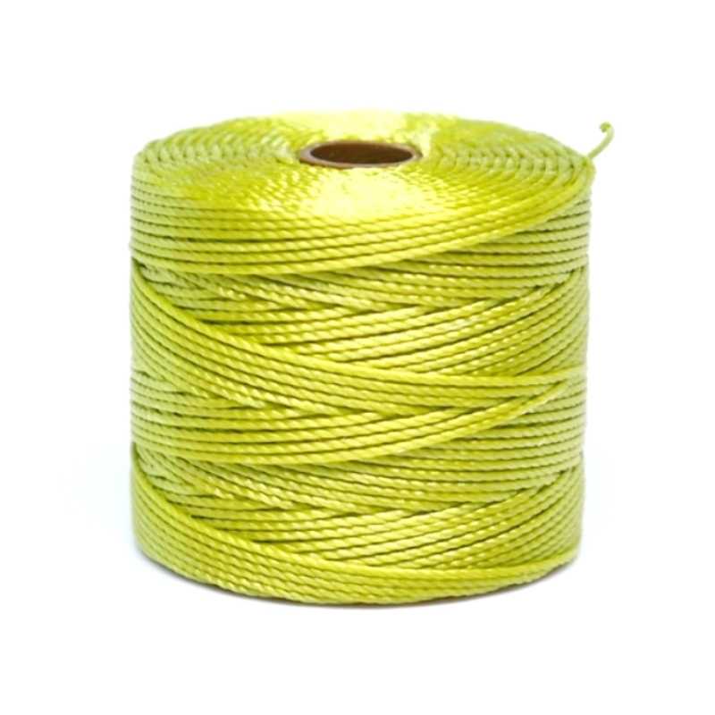 Hilo S-Lon (Superlon) Bobina 70 metros - Color: Chartreuse - - Crystaldreams Abalorios
