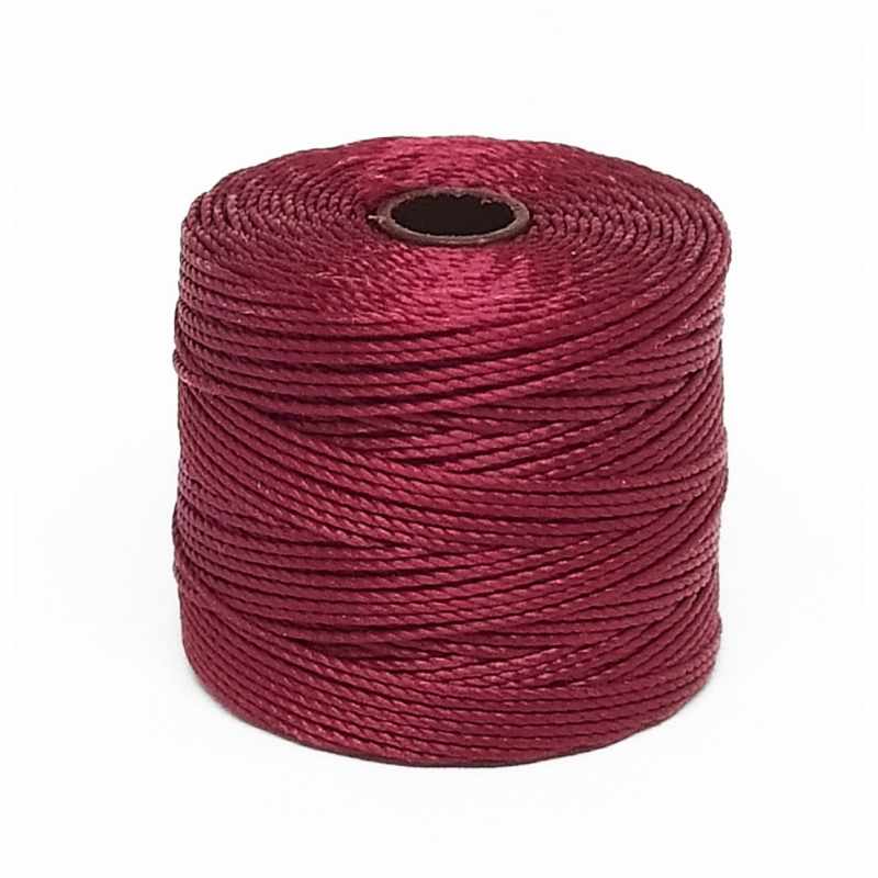 Hilo S-Lon (Superlon) Bobina 70 metros - Color: Dark Red - - Crystaldreams Abalorios