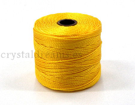Hilo S-Lon (Superlon) Bobina 70 metros - Color: Golden Yellow - - Crystaldreams Abalorios